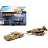 1980 Chevrolet Monte Carlo Light Camel Gold Metallic with Bass Boat and Trailer Limited Edition to 7264 pieces Worldwide