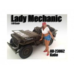 Lady Mechanic Katie Figure For 1:18 Scale Models by American Diorama