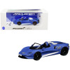 McLaren Elva Convertible #26 Matt Blue with White Stripes and Extra Wheels 1/64 Diecast Model Car by CM Model