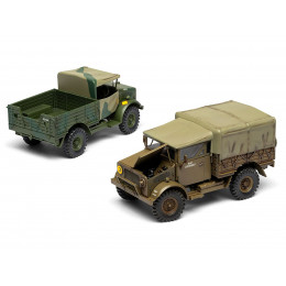 Level 2 Model Kit WWII 15-cwt 4x2 General Service Truck with 2 Scheme Options 1/48 Plastic Model Kit by Airfix