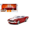 1971 Chevrolet Chevelle SS Candy Red with White Top White Stripes and White Interior 'Bigtime Muscle' Series 1/24 Diecast Model Car by Jada