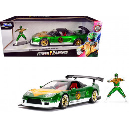 2002 Honda NSX Type-R Japan Spec RHD (Right Hand Drive) and Green Ranger Diecast Figurine 