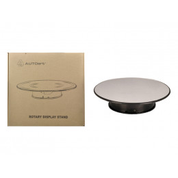 Rotary Display Stand Medium 1/18 Scale 10 Inches Wide With Mirror Top by Autoart