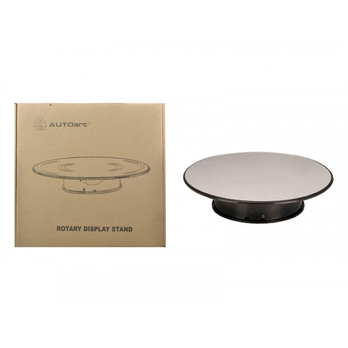 Rotary Display Stand Medium 1/18 Scale 10 Inches Wide With Mirror Top by Autoart