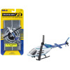 Bell 206 Jetranger Helicopter White and Blue