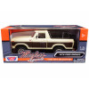 1978 Ford Bronco Ranger XLT with Spare Tire Cream and Brown with Black Camper Shell