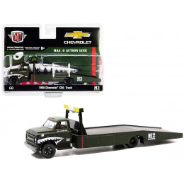 1968 Chevrolet C60 Flatbed Truck #68 Matt Dark Green with Graphics 