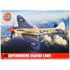 Level 3 Model Kit Supermarine Seafire F.XVII Fighter Aircraft with 3 Scheme Options 1/48 Plastic Model Kit by Airfix