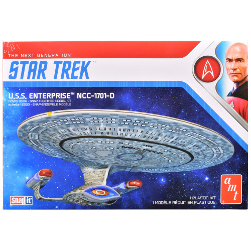 Skill 2 Model Kit U.S.S. Enterprise NCC-1701-D Space Ship 