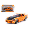 2008 Dodge Viper SRT10 Orange 1/24 Diecast Car Model by Jada