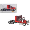 1980 GMC General Truck Tractor Dark Red and Light Red 1/87 (HO) Scale Model Car by Brekina