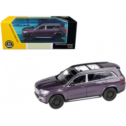Mercedes-Maybach GLS 600 Purple Metallic with Sunroof 1/64 Diecast Model Car by Paragon Models