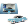 1950 Oldsmobile Rocket 88 Coupe Crest Blue with Black Top 1/87 (HO) Scale Diecast Model Car by Oxford Diecast