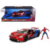 2017 Ford GT with Spider Man Diecast Figurine