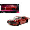 1971 Chevrolet Chevelle SS Red Metallic with Black Stripes 'Pink Slips' Series 1/24 Diecast Model Car by Jada