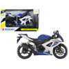 2008 Suzuki GSX-R1000 Blue Bike Motorcycle 1/12 by New Ray