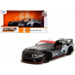 2024 Ford Mustang Dark Horse Black with White Top and 