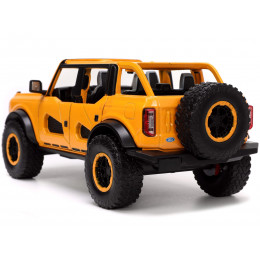 2021 Ford Bronco Orange Metallic with Extra Wheels 