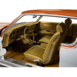 1969 Pontiac Royal Bobcat Grand Prix Model J Cameo White with Firefrost Gold Hood and Top with Gold Interior 