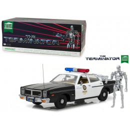 1977 Dodge Monaco Metropolitan Police with T-800 Endoskeleton Figurine 