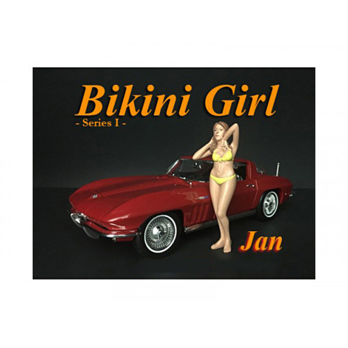 Jan Bikini Calendar Girl Figure for 1/24 Scale Models by American Diorama