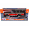 1978 Ford Bronco Ranger XLT with Spare Tire Black and Red