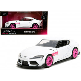 2020 Toyota Supra White Metallic with Pink Wheels 