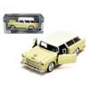 1955 Chevrolet Bel Air Nomad Yellow with White Top 1/24 Diecast Model Car by Motormax