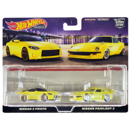 Nissan Z Proto Yellow with Black Top and Nissan Fairlady Z Yellow 
