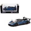 Pagani Zonda Revolucion Blue Metallic and Black with Light Blue Stripes