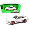 Porsche 911 Carrera RS 2.7 White with Red Stripes