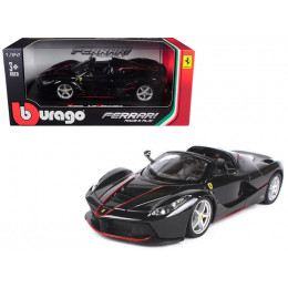 Ferrari LaFerrari F70 Aperta Black 1/24 Diecast Model Car by Bburago