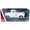 1956 Ford F-100 Pickup Truck White with Whitewall Tires