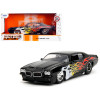 1971 Pontiac GTO Black with Flame Graphics