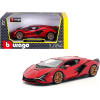 Lamborghini Sian FKP 37 Candy Red with Copper Wheels 1/24 Diecast Model Car by Bburago