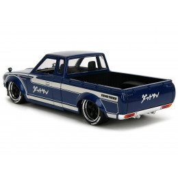 1972 Datsun 620 Pickup Truck Blue Metallic and Cream 