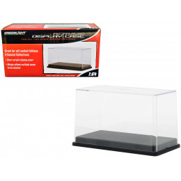 Tall Acrylic Collectible Display Show Case for 1/64 Scale Model Cars with Black Plastic Base by Greenlight