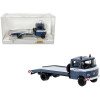 1968 Mercedes-Benz L 608 D Flatbed Truck Blue with White Stripes