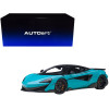 Mclaren 600LT Fistral Blue and Carbon 1/18 Model Car by Autoart