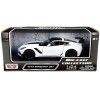 2019 Chevrolet Corvette ZR1 White with Black Accents 1/24 Diecast Model Car by Motormax