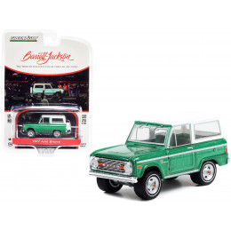 1977 Ford Bronco Jade Glow Green Metallic and White Top with Houndstooth Green Interior (Lot #1001.1) Barrett Jackson 
