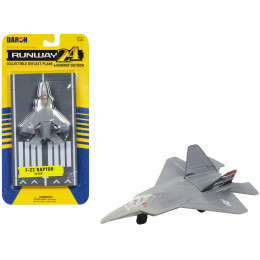 Lockheed Martin F-22 Raptor Stealth Aircraft Gray 