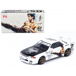 Nissan Skyline GT-R (R32) RHD (Right Hand Drive) White with Black Hood 
