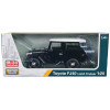 Toyota FJ40 Land Cruiser Black with White Top 1/24 Diecast Model Car by Motormax