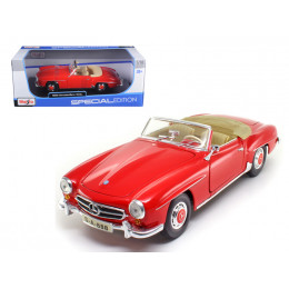 1955 Mercedes Benz 190 SL Red 1/18 Diecast Model Car  by Maisto