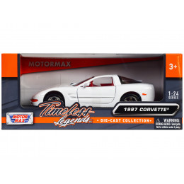 1997 Chevrolet Corvette C5 Coupe White with Red Interior 