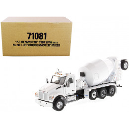 Kenworth T880 SFFA with McNeilus Bridgemaster Concrete Mixer White 