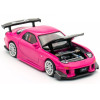 Mazda RX-7 Widebody RHD (Right Hand Drive) Pink with Carbon Hood