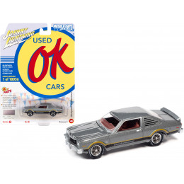 1976 Plymouth Volare Road Runner Silver Cloud Metallic with Stripes 'OK Used Cars' Series Limited Edition to 18056 pieces Worldwide 1/64 Diecast Model Car by Johnny Lightning