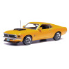 1970 Ford Mustang Boss 429 Bright Yellow with Black Hood Scoop 1/43 Diecast Model Car by IXO Models